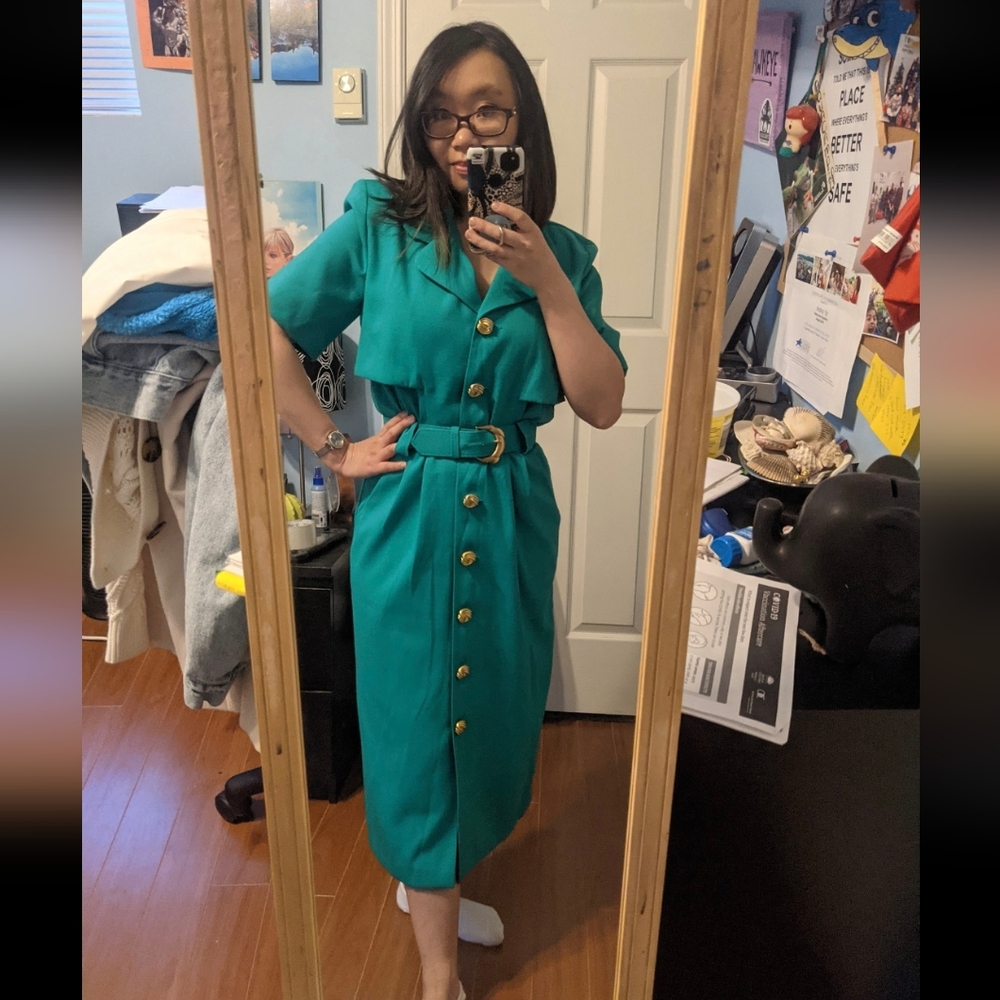 Vintage Jeremy Scott Petite Belted Dress - Picture 13 of 15